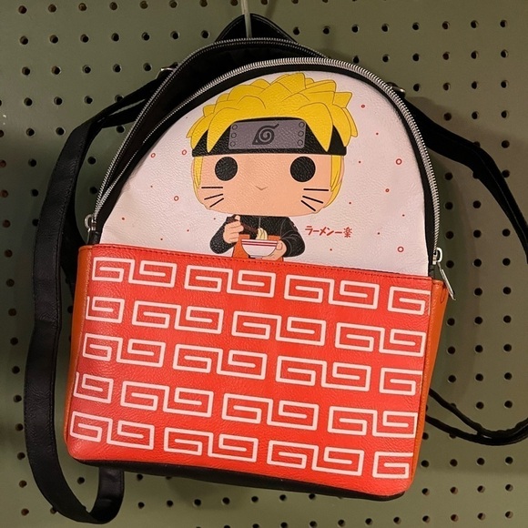 lunchbox Other - NWT mini marathon backpack leather for kids orange and black zipper closure